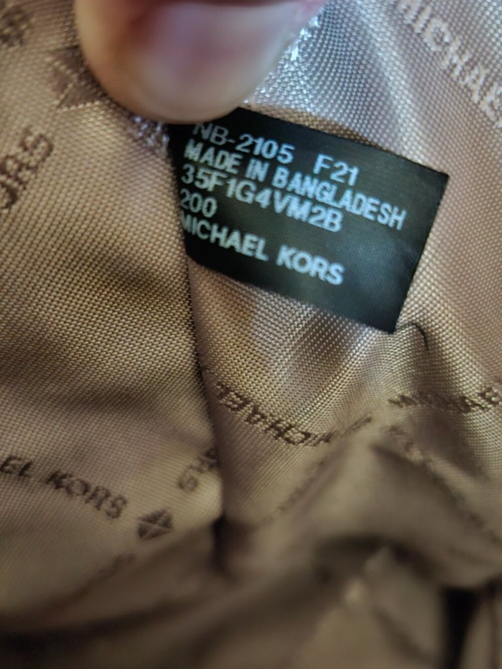 Michael Kors Avril Small Logo Satchel + Matching Wallet – Brown MK – NWOT - Picture 13 of 16